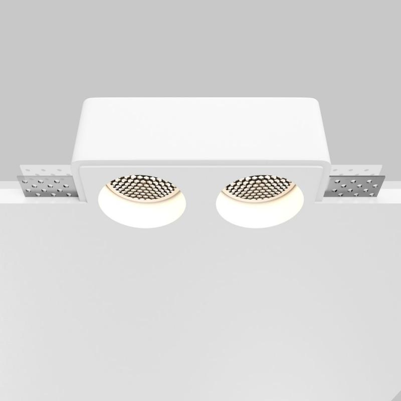 Встраиваемый светильник Maytoni Gyps Modern DL123-GU10-02-W