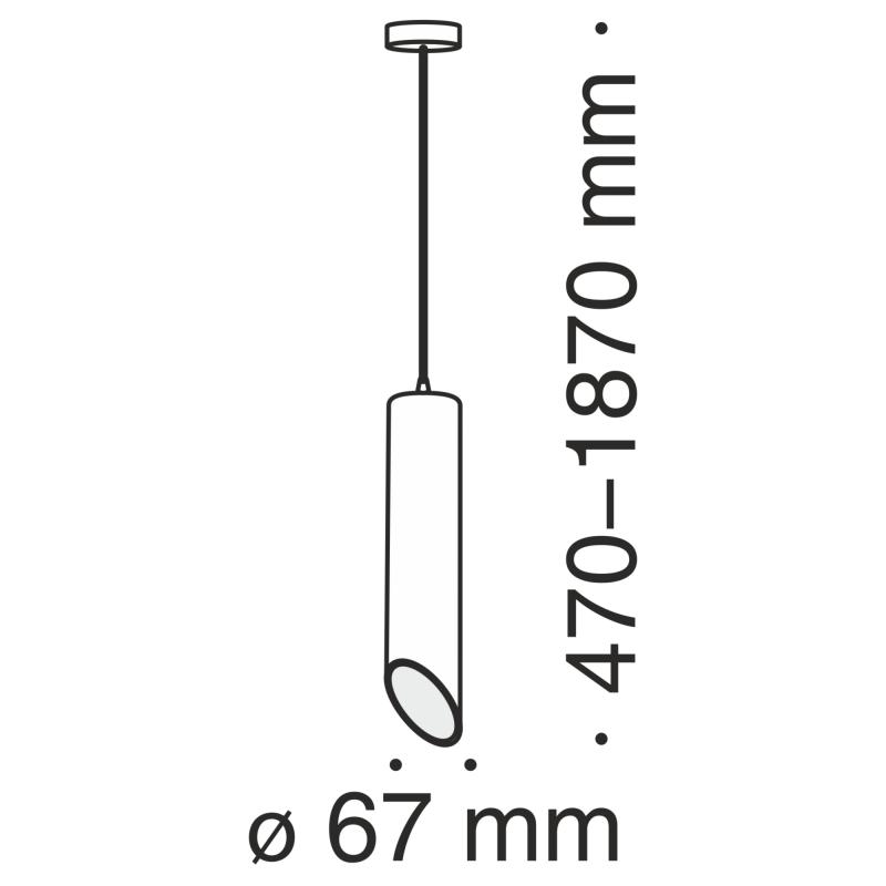 Подвесной светильник Maytoni Vela P027PL-01B
