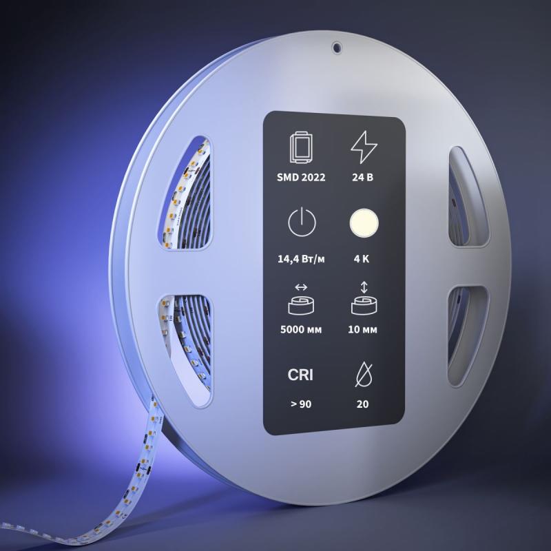 Светодиодная лента Maytoni Led Strip 24В 2022 14,4Вт/м 4000К 5м IP 20 201269