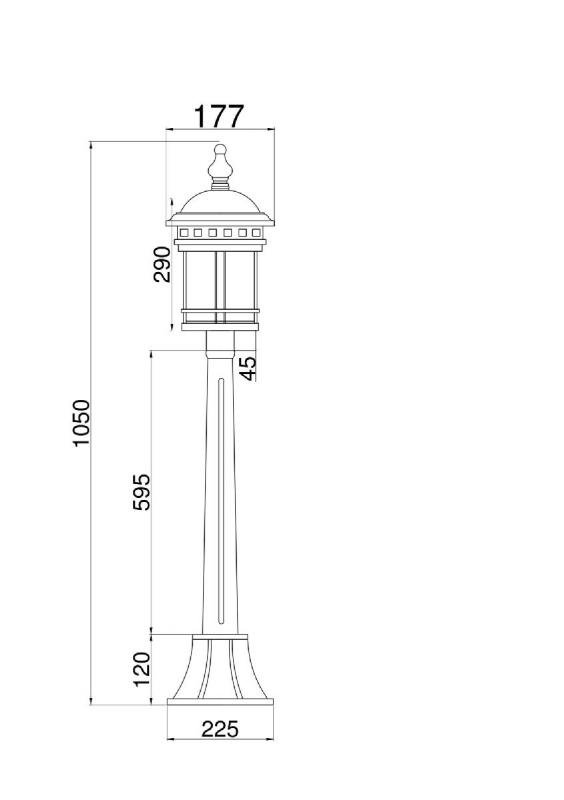 Ландшафтный светильник Maytoni Salamanca O031FL-01BR
