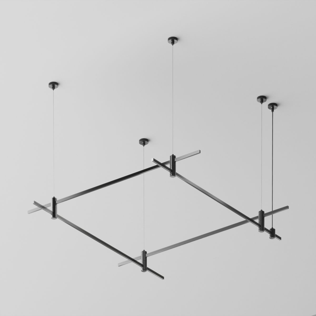 Основание на тросовых подвесах Hang для трековых светильников Maytoni Technical Flarity TFC-Flar-H04-B