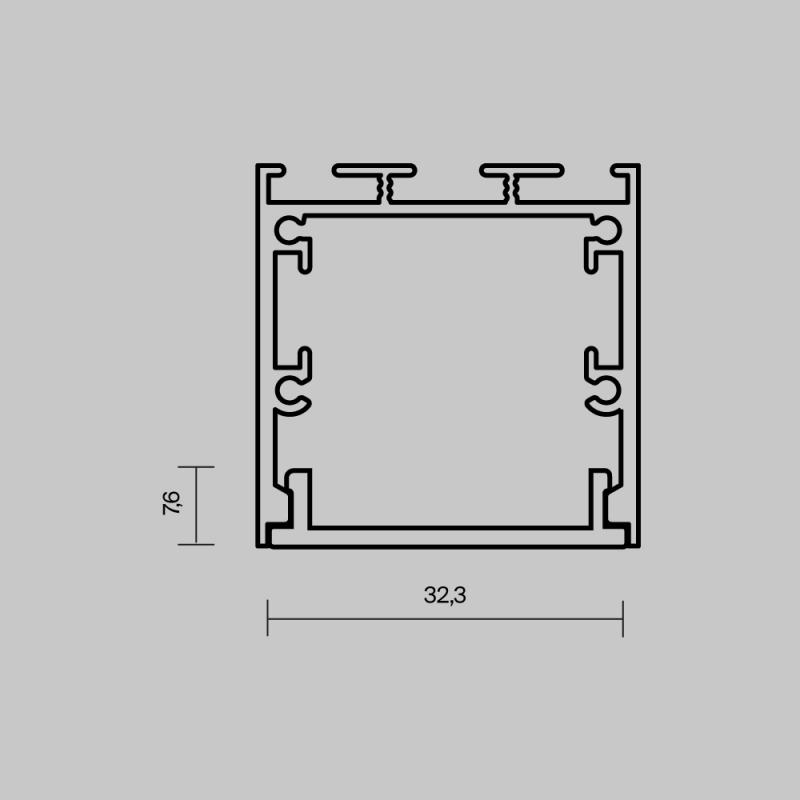 Рассеиватель для профиля 3535 Maytoni Led Strip ALM-35-B-DF-3M 642041