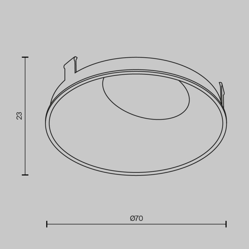 Декоративная рамка-отражатель Maytoni Wise Ring057-10-MG