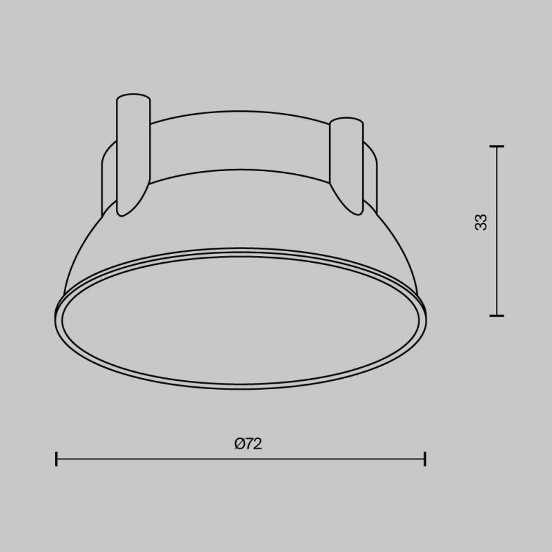 Декоративная рамка-отражатель Maytoni Alfa led Ring12-15W-RD-W